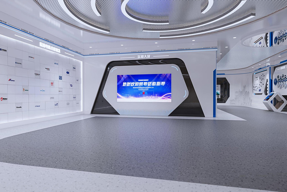 涇縣皖南電機500平方展廳裝修